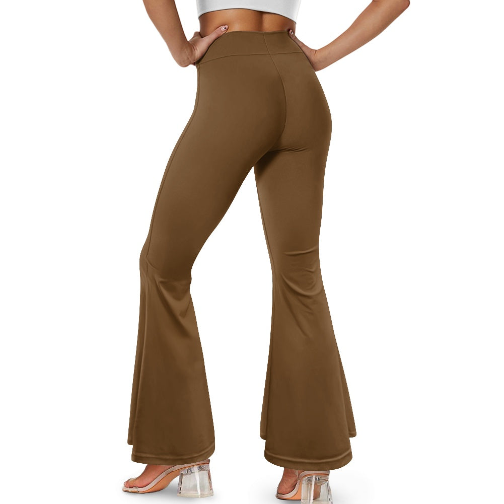 Pantalon évasé femme – Taille haute avec fente élégante Luma Gorria vêtement  pantalon femme Luma Gorria vêtement
