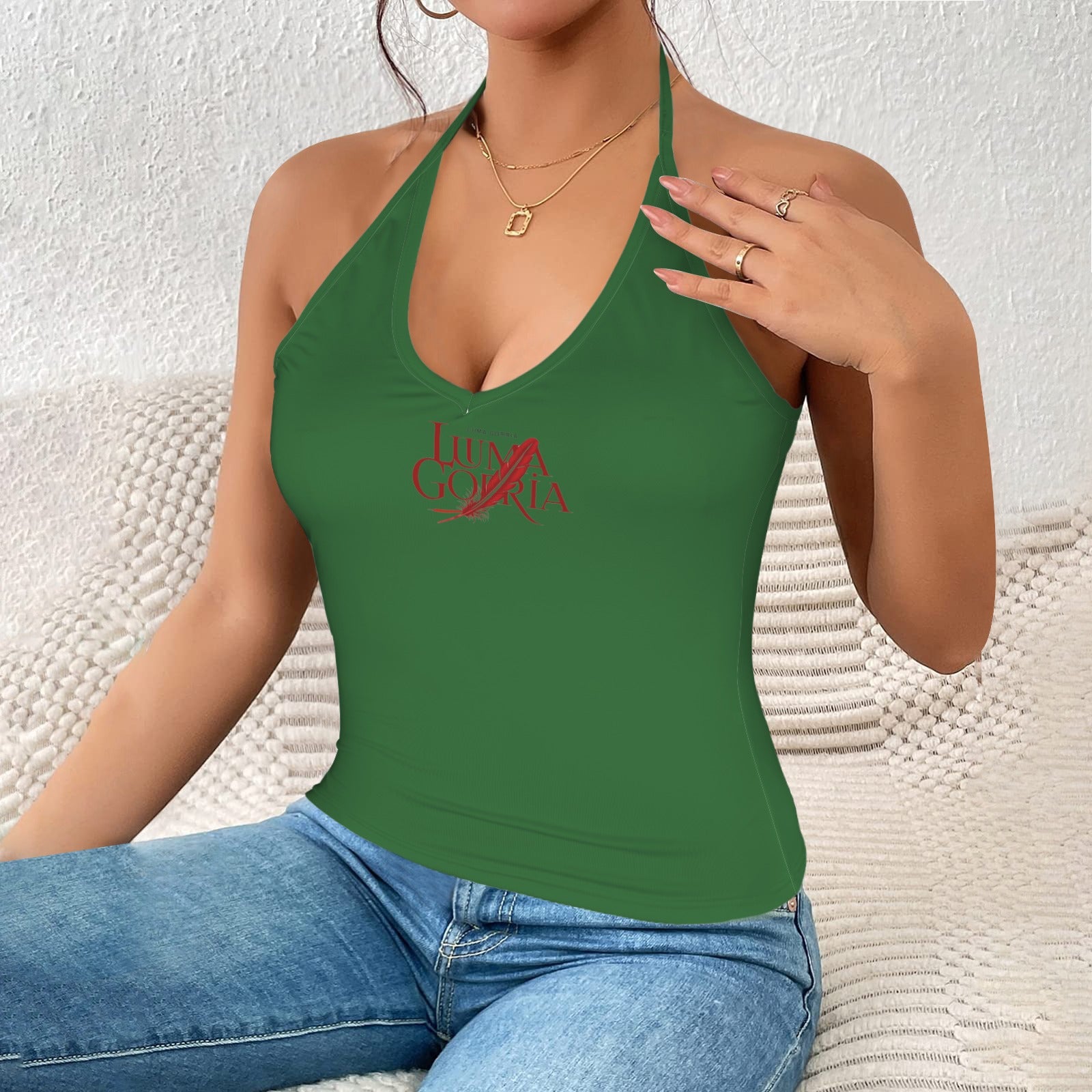 Haut dos nu femme – Moulant, col V profond, sexy et élégant