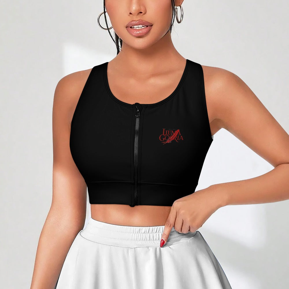 Brassière femme zippée double face en polyester 250 g/m² Luma Gorria vetement  Brassière femme zippée Luma Gorria vêtement