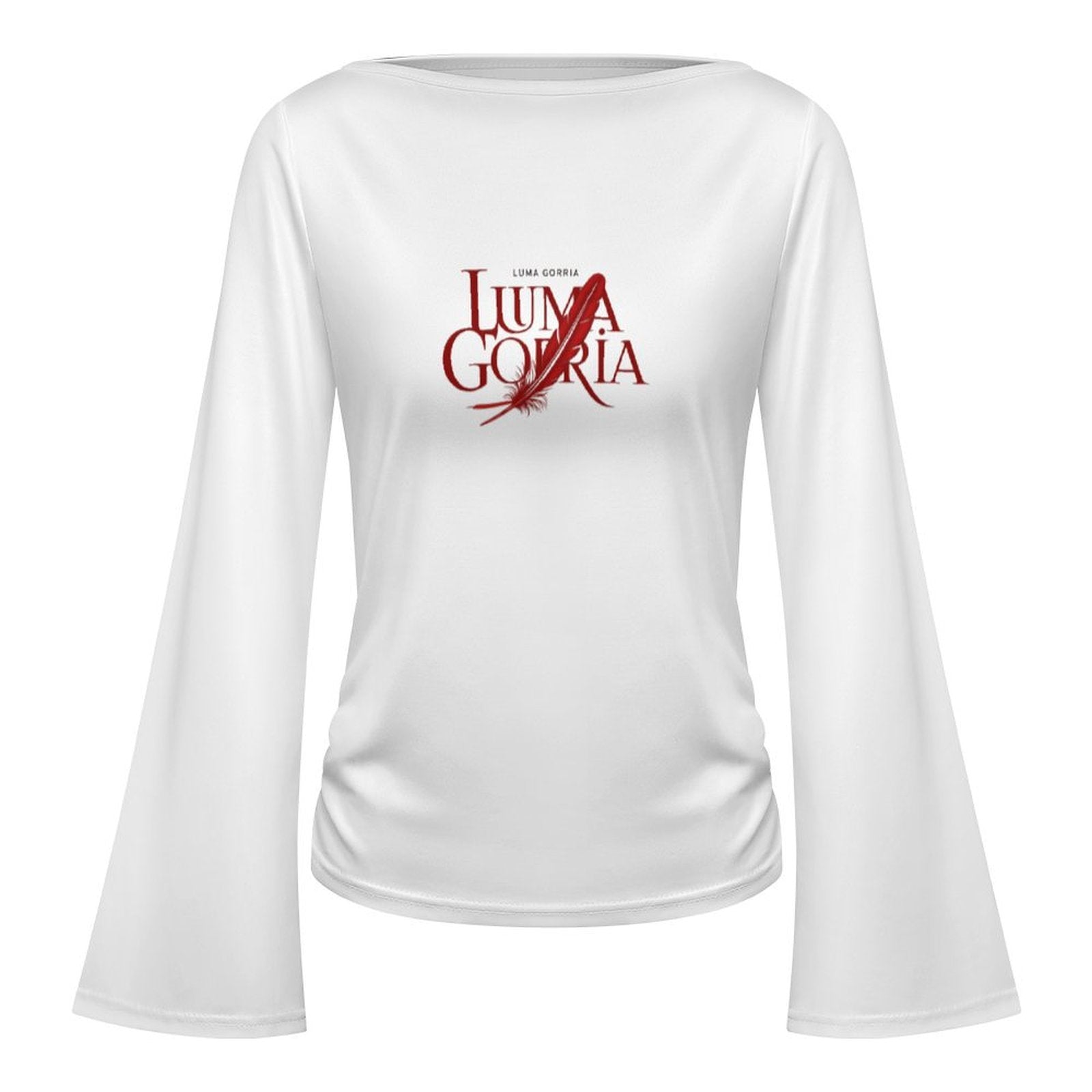 Haut femme à manches longues évasées élégant