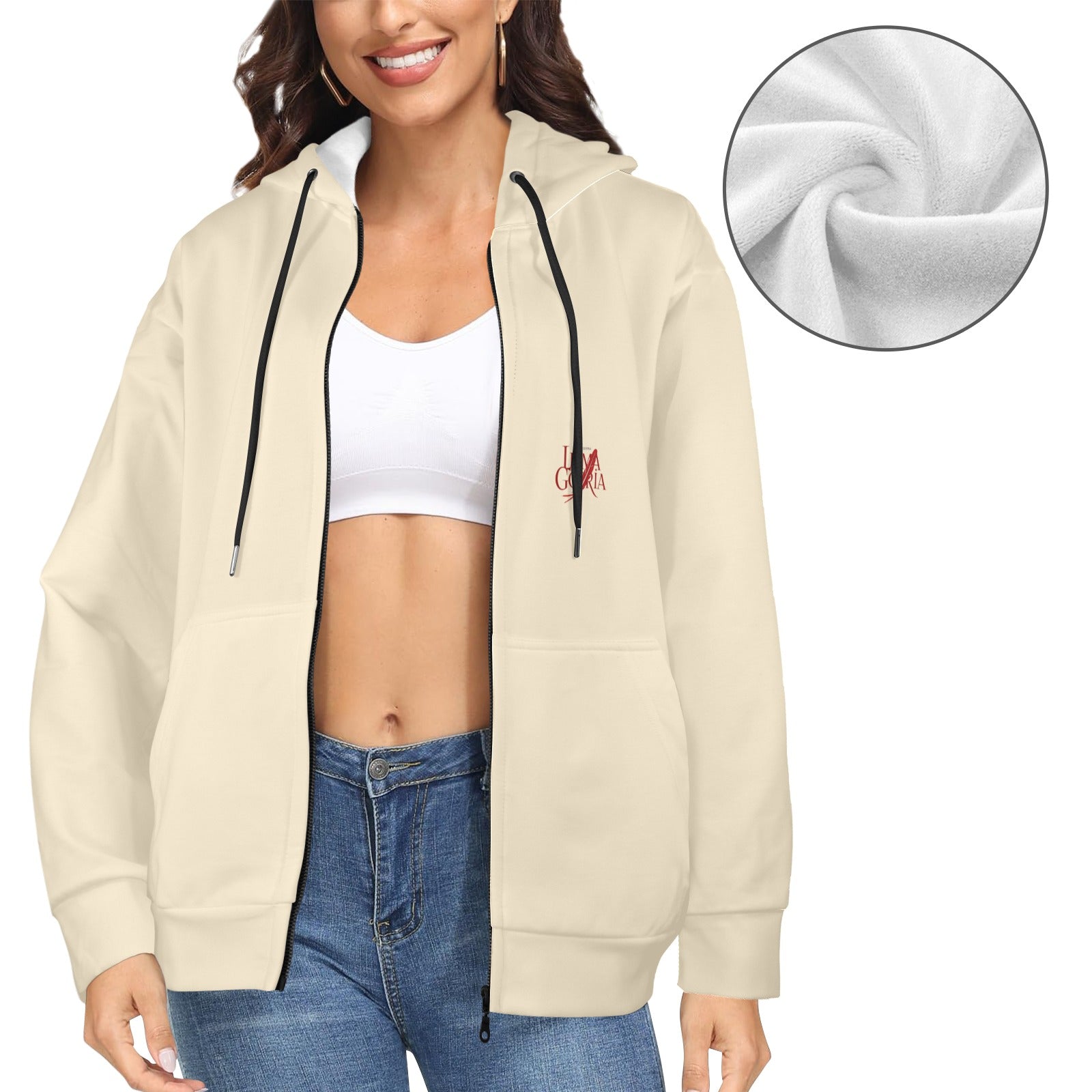 Sweat zippé femme – Capuche polaire chaud et confortable