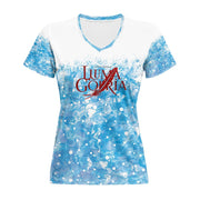 T-shirt femme col V – Manches courtes, doux et extensible Luma Gorria vêtement  T-shirt femme col V Luma Gorria vêtement
