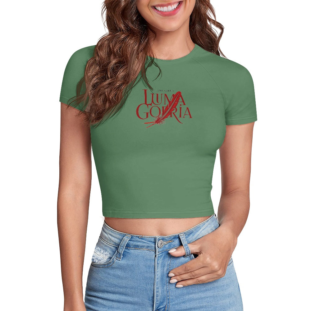 T-shirt court moulant femme – Extensible, doux et polyvalent Luma Gorria vêtement 25.00 T-shirt court moulant femme Luma Gorria vêtement