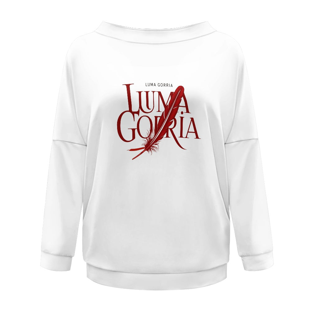 Pull femme – Style moderne à épaule dénudée, doux et extensible Luma Gorria vêtement  Pull femme Luma Gorria vêtement