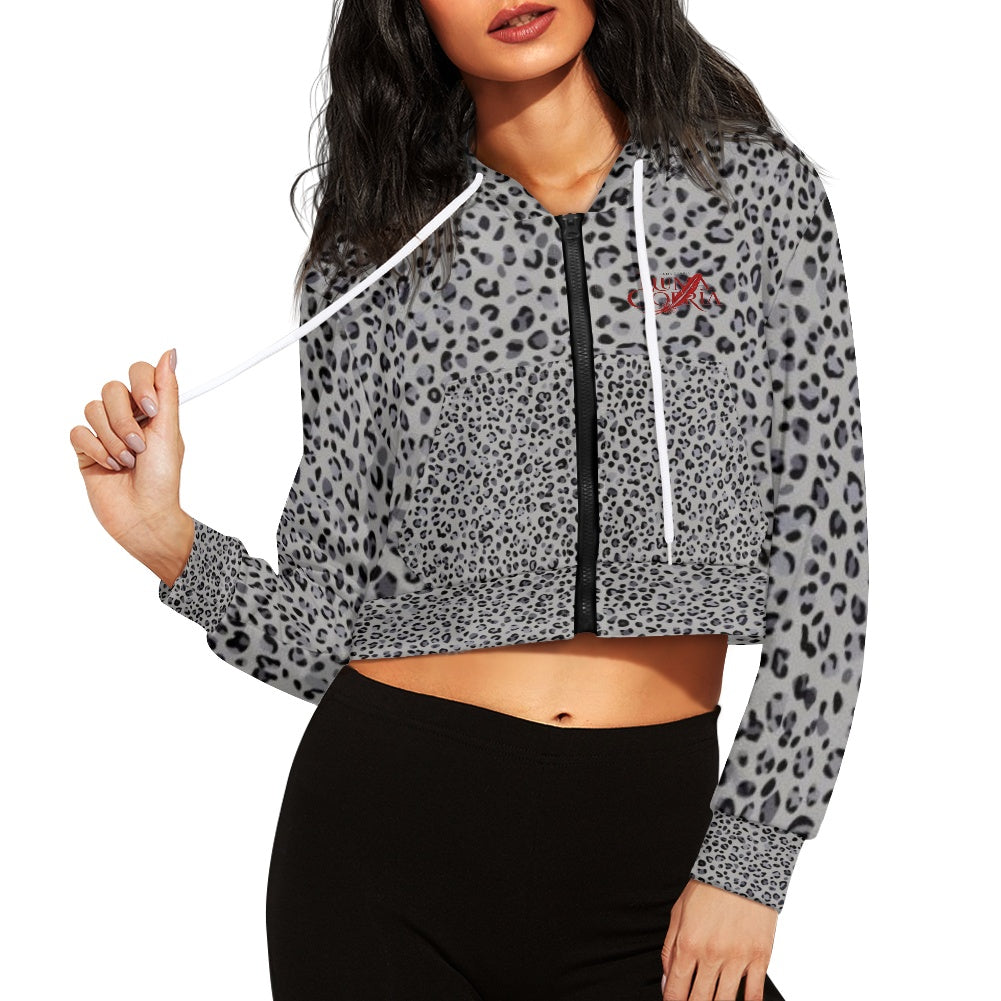 Sweat à capuche court femme – Zippé, tendance et confortable Luma Gorria vêtement 45.00 Sweat à capuche court femme Luma Gorria vêtement