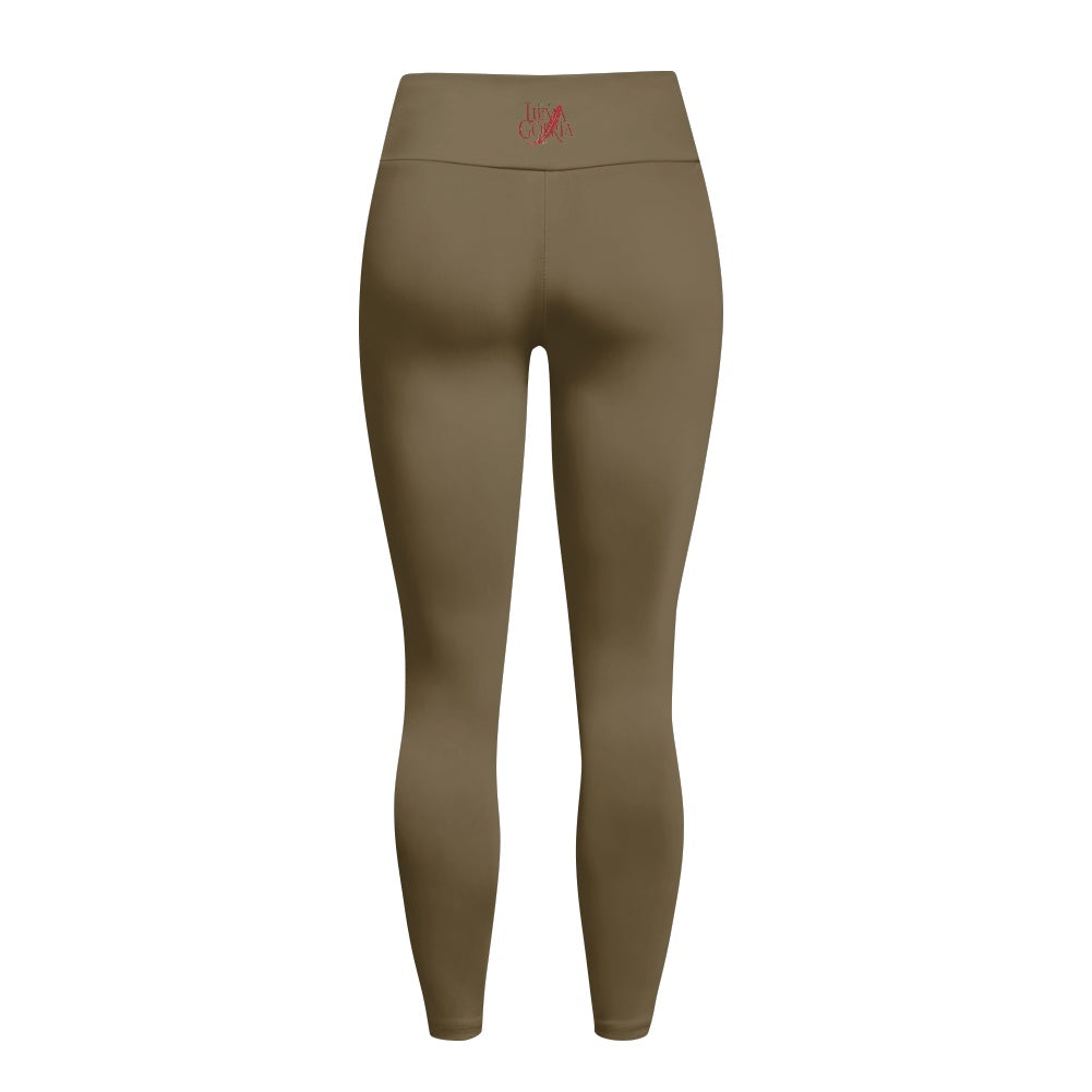 Legging femme – Tissu maillot de bain, respirant avec poches Luma Gorria vêtement  Legging femme avec poches Luma Gorria vêtement