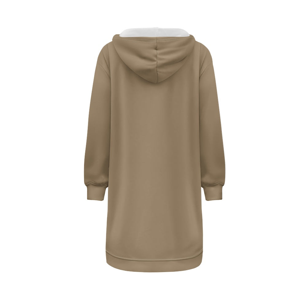 Sweat à capuche femme – Mi-long, doux et zippé Luma Gorria vêtement  Sweat à capuche femme Luma Gorria vêtement