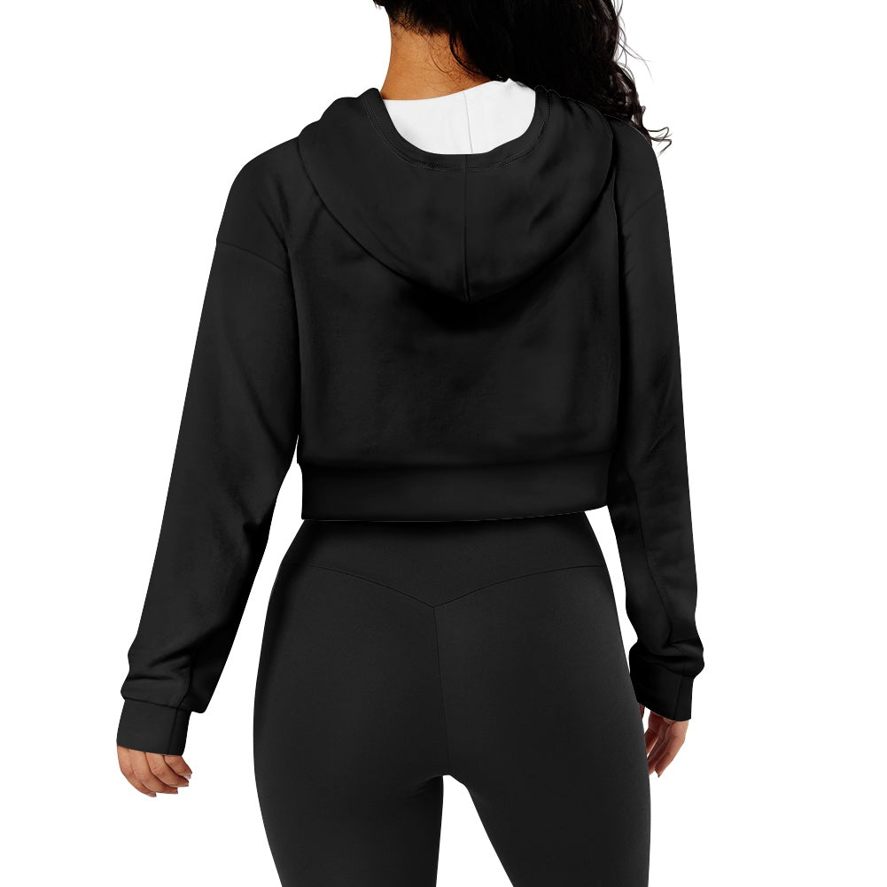Sweat à capuche court femme – Zippé, tendance et confortable Luma Gorria vêtement  Sweat à capuche court femme Luma Gorria vêtement