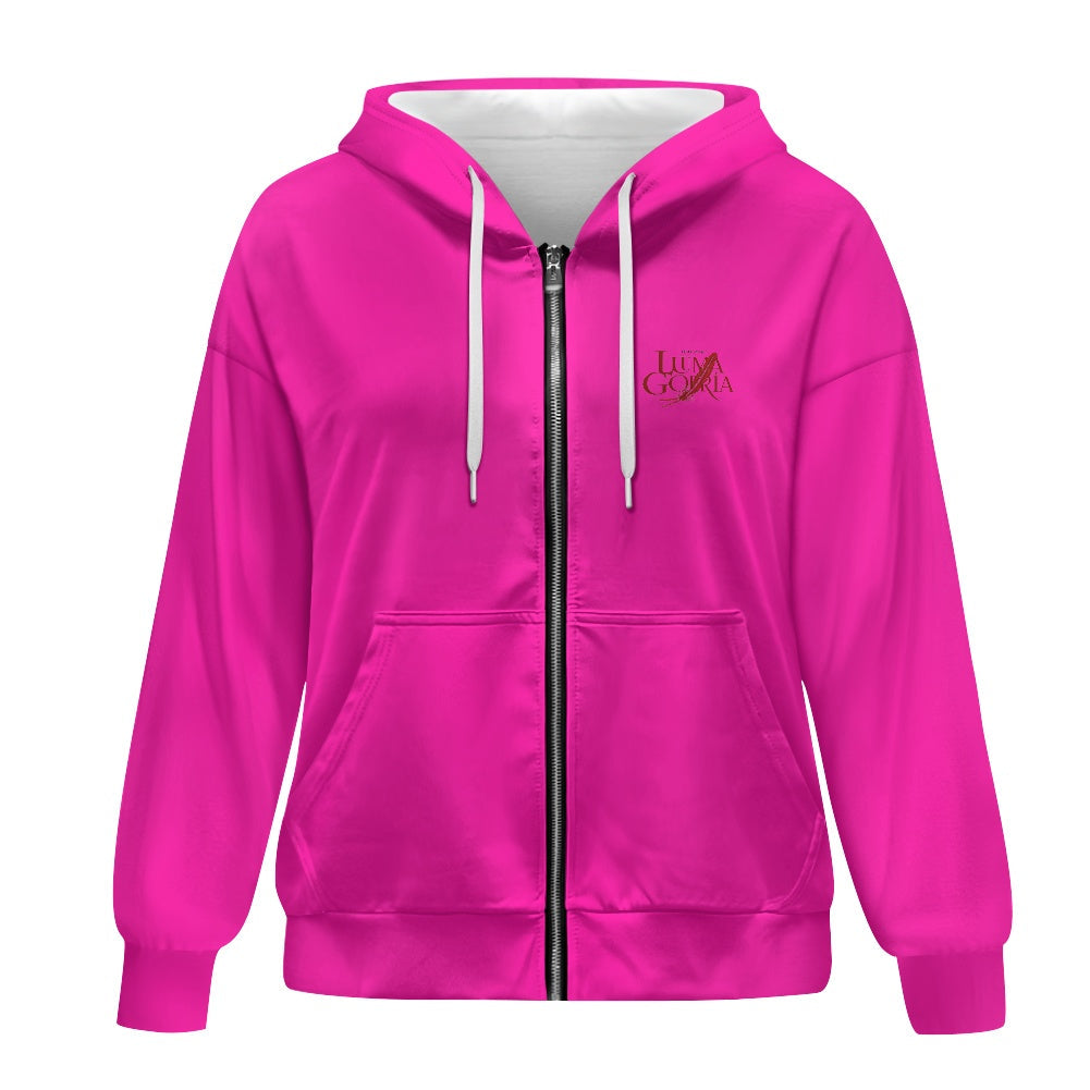 Sweat à capuche zippé femme – Ample, confortable et pratique Luma Gorria vêtement  hoodie Luma Gorria vêtement