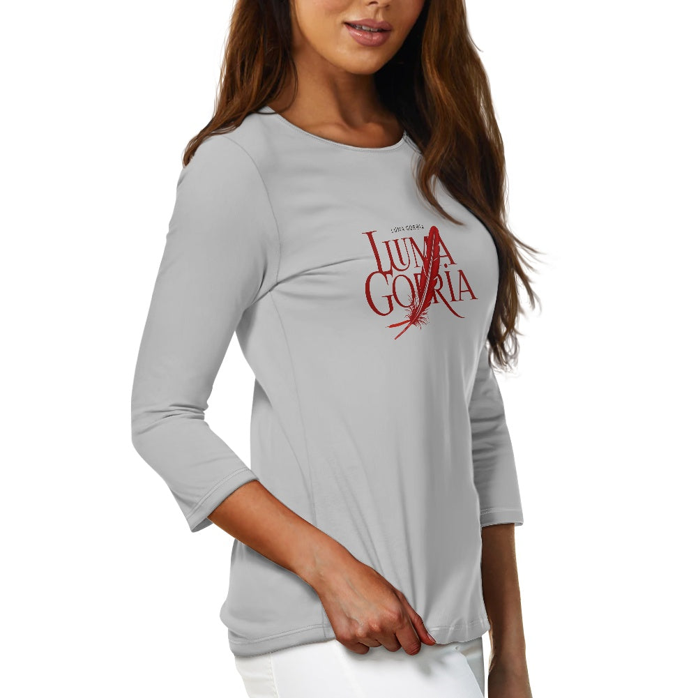 Haut femme manches 3/4 – Doux, élégant et pratique au quotidien Luma Gorria vêtement 38.00 Haut femme manches 3/4 Luma Gorria vêtement