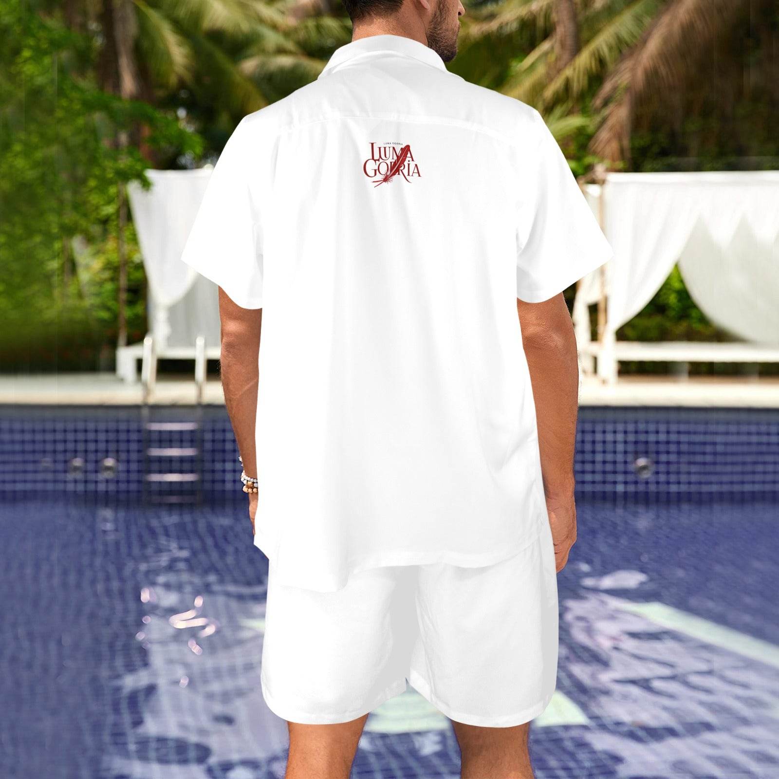 Ensemble chemise et short homme – Élégance décontractée, confort et liberté de mouvement Luma Gorria vêtement  ensemble homme Luma Gorria vêtement