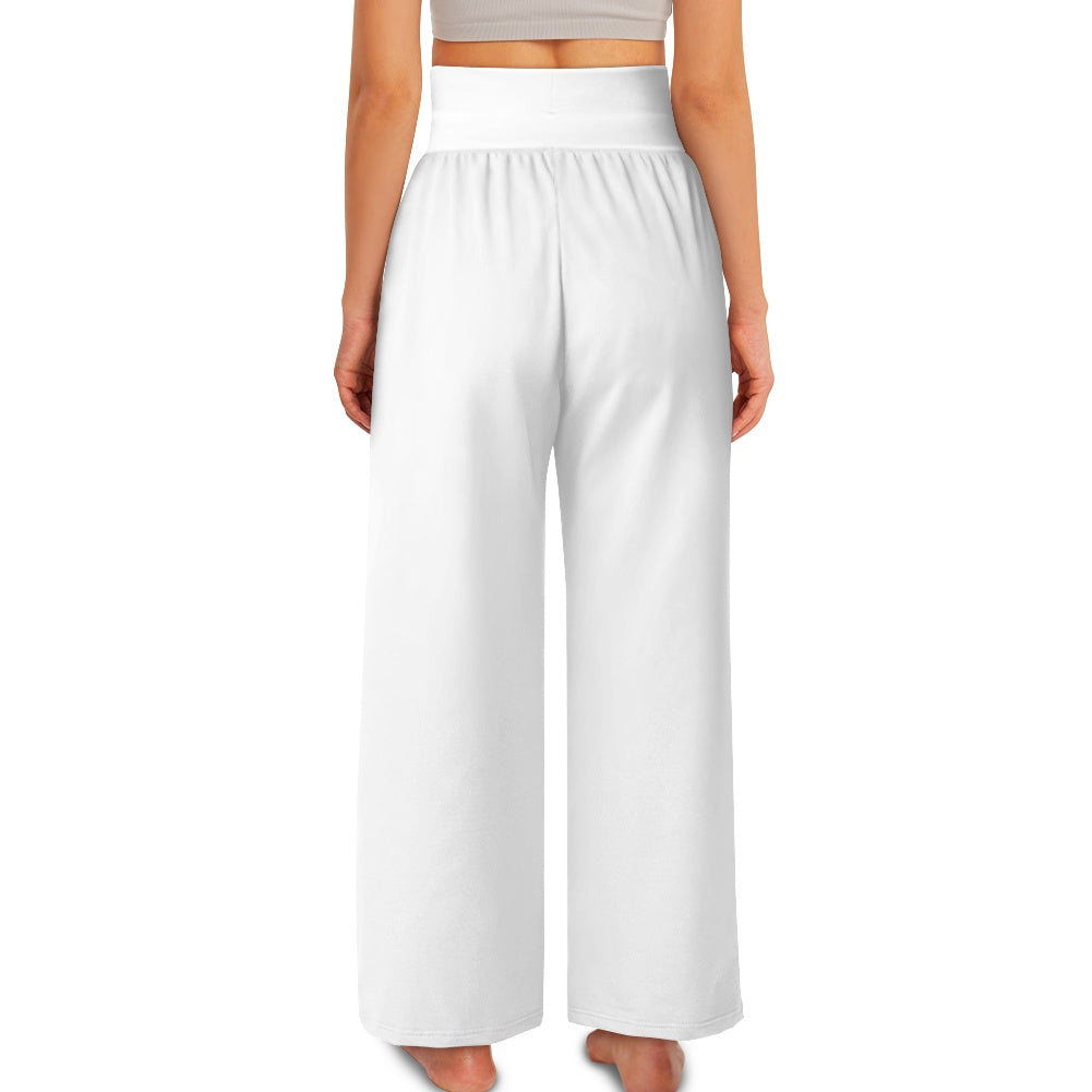 Pantalon large femme – Taille haute élastique et coupe fluide Luma Gorria vêtement  Pantalon homme Luma Gorria vêtement