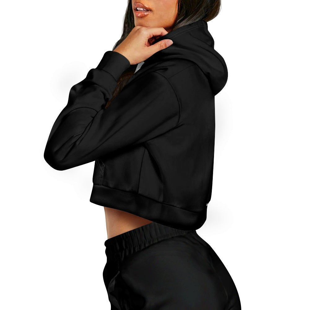 Sweat à capuche court femme – Zippé, tendance et confortable Luma Gorria vêtement  Sweat à capuche court femme Luma Gorria vêtement