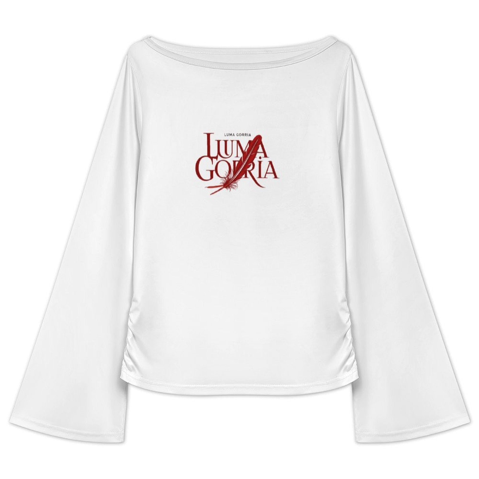 Haut femme à manches longues évasées élégant