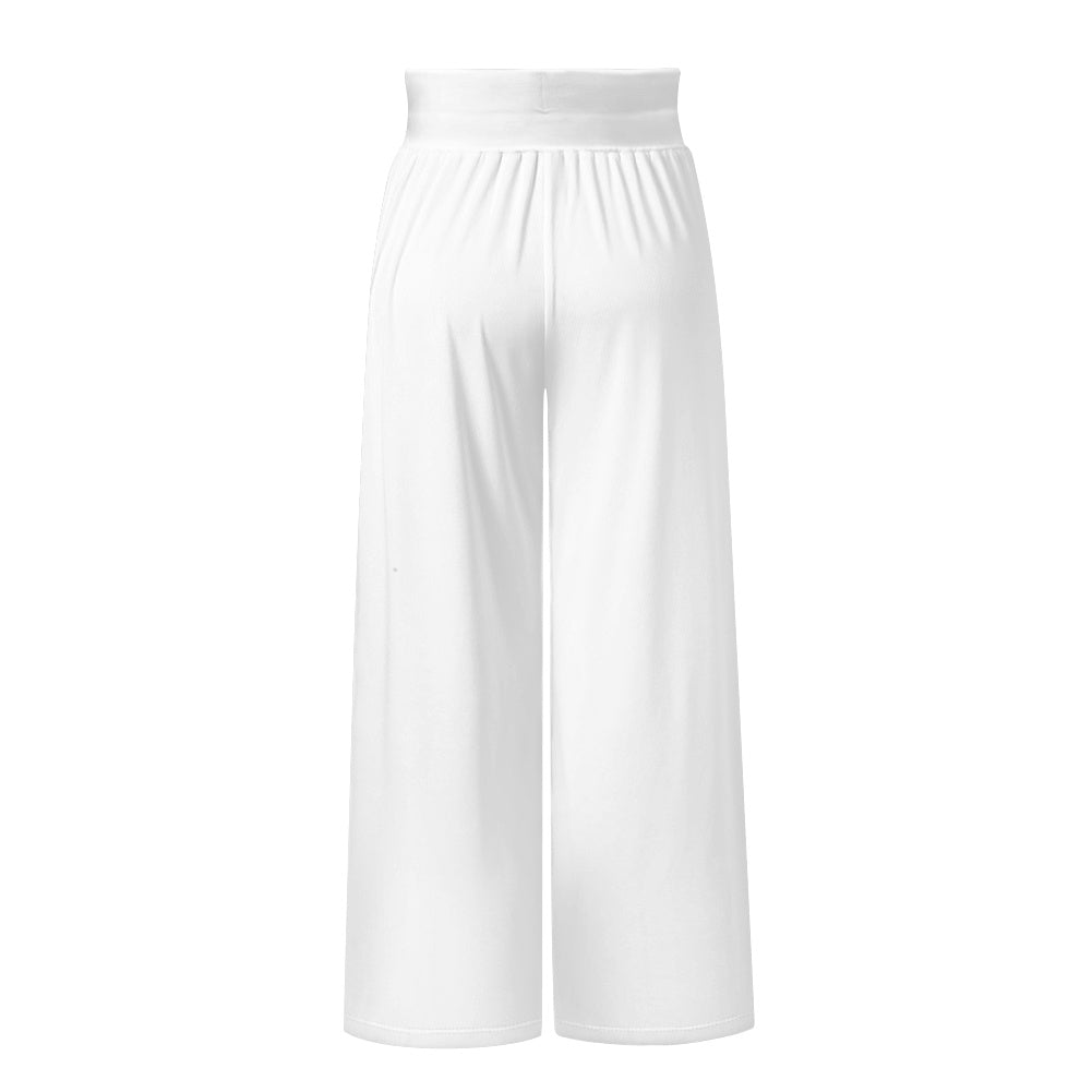 Pantalon large femme – Taille haute élastique et coupe fluide Luma Gorria vêtement  Pantalon homme Luma Gorria vêtement