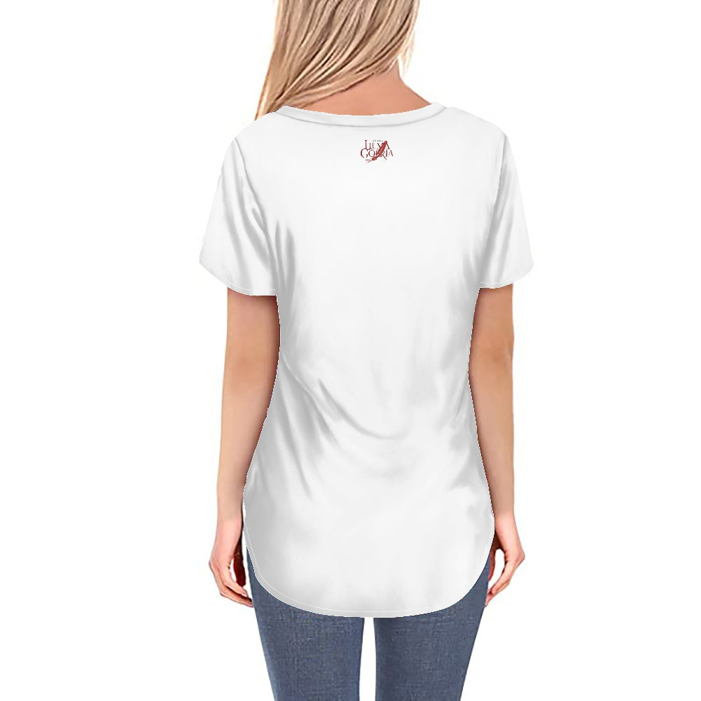 T-shirt Femme Imprimé Col Rond Luma Gorria vetement  T-shirt Femme Imprimé Col Rond Luma Gorria vêtement