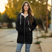 Sweat à capuche femme – Mi-long, doux et zippé Luma Gorria vêtement 45.00 Sweat à capuche femme Luma Gorria vêtement