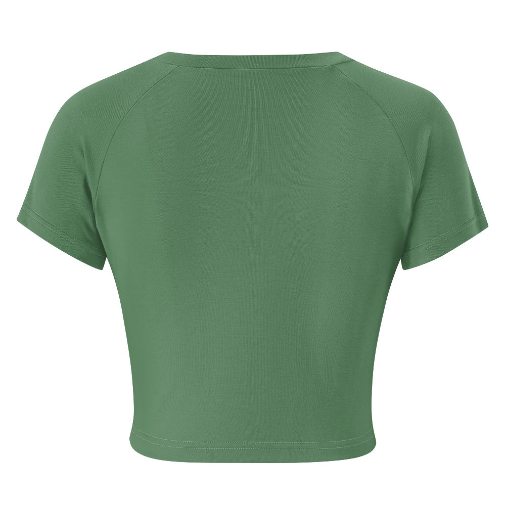 T-shirt court moulant femme – Extensible, doux et polyvalent Luma Gorria vêtement  T-shirt court moulant femme Luma Gorria vêtement