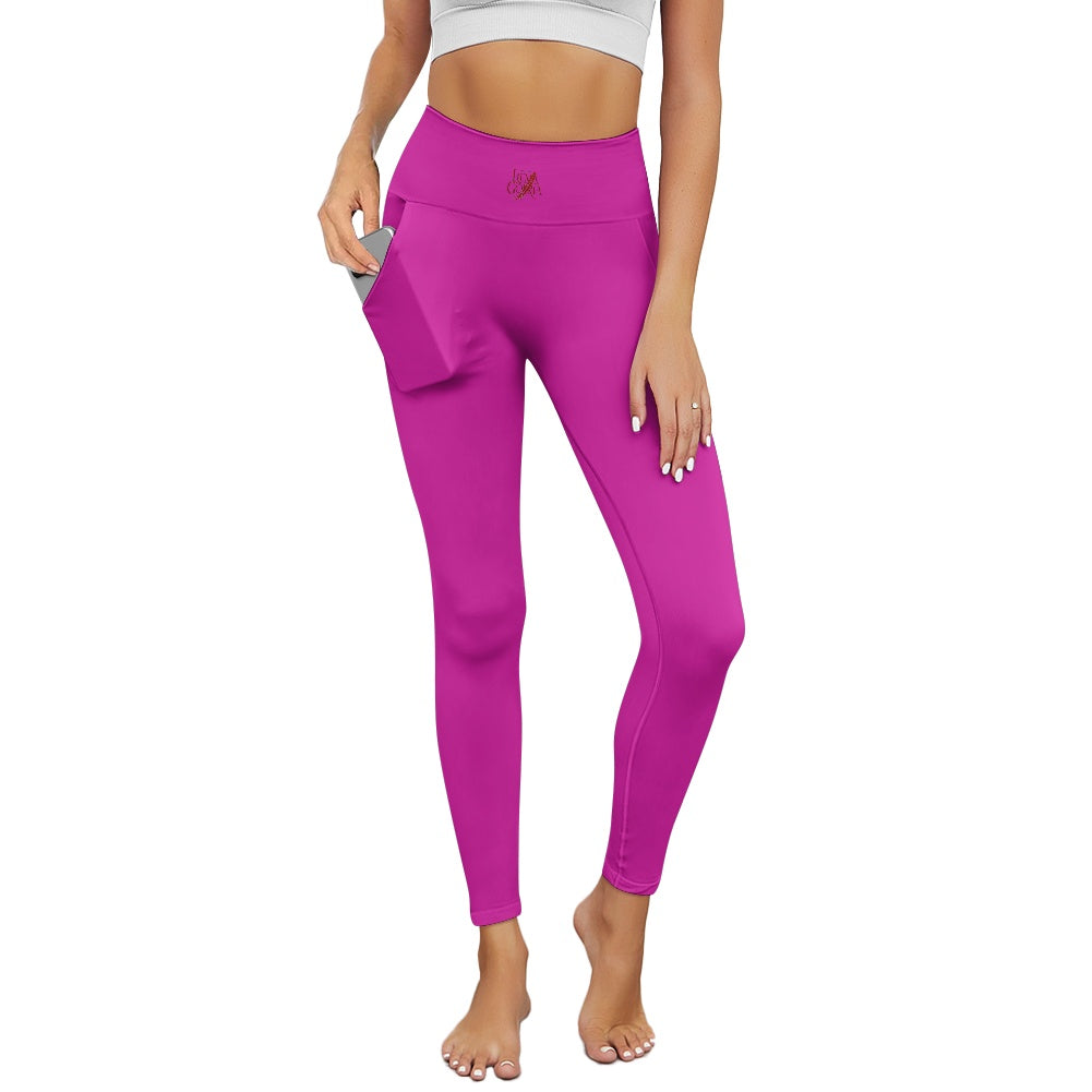 Legging femme – Tissu maillot de bain, respirant avec poches Luma Gorria vêtement  Legging femme avec poches Luma Gorria vêtement