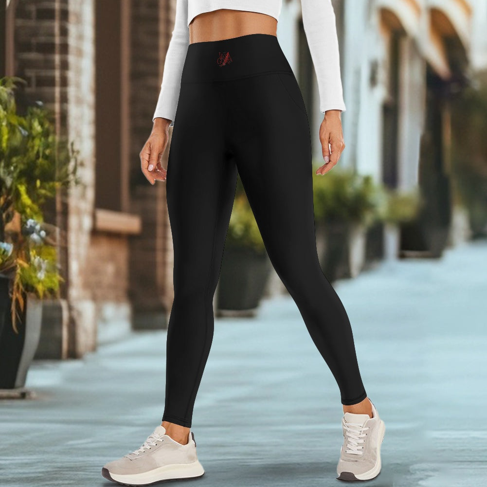 Legging femme – Tissu maillot de bain, respirant avec poches Luma Gorria vêtement  Legging femme avec poches Luma Gorria vêtement