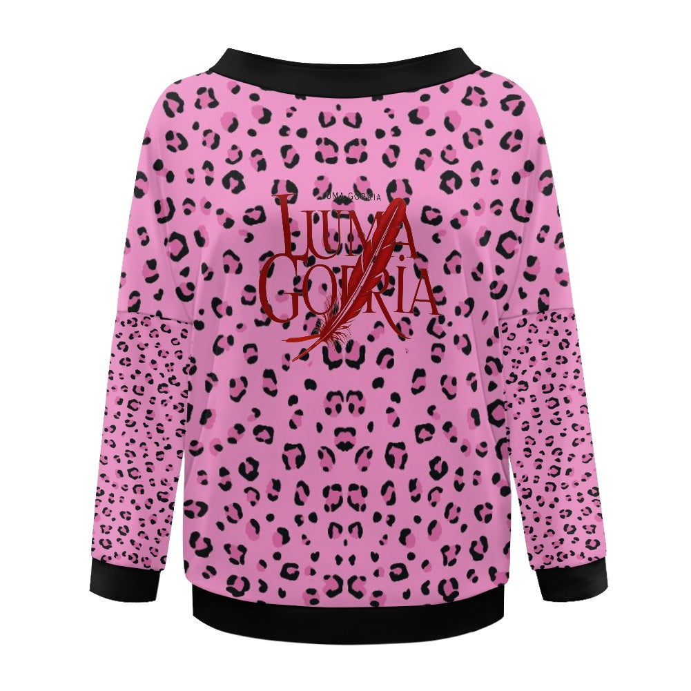 Pull femme – Style moderne à épaule dénudée, doux et extensible Luma Gorria vêtement  Pull femme Luma Gorria vêtement
