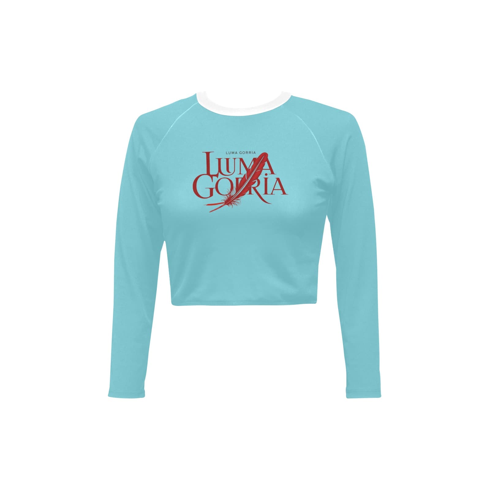 Haut court femme manches longues