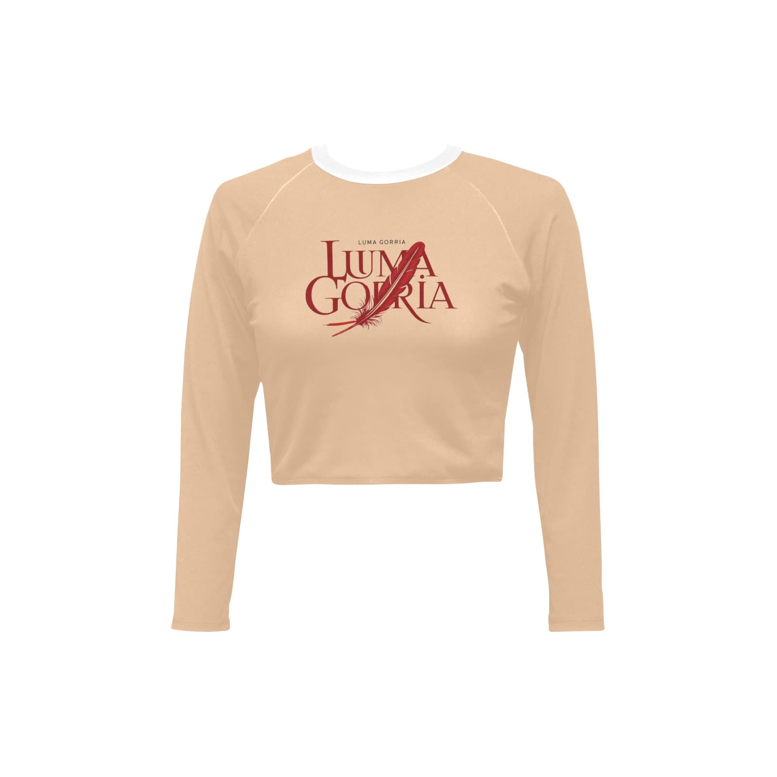 Haut court femme manches longues