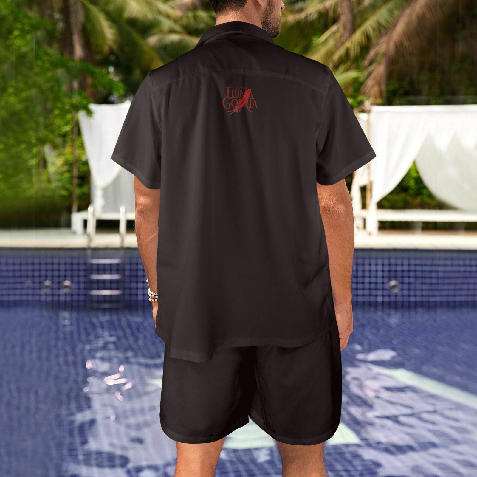 Ensemble chemise et short homme – Élégance décontractée, confort et performance Luma Gorria vêtement  ensemble homme Luma Gorria vêtement
