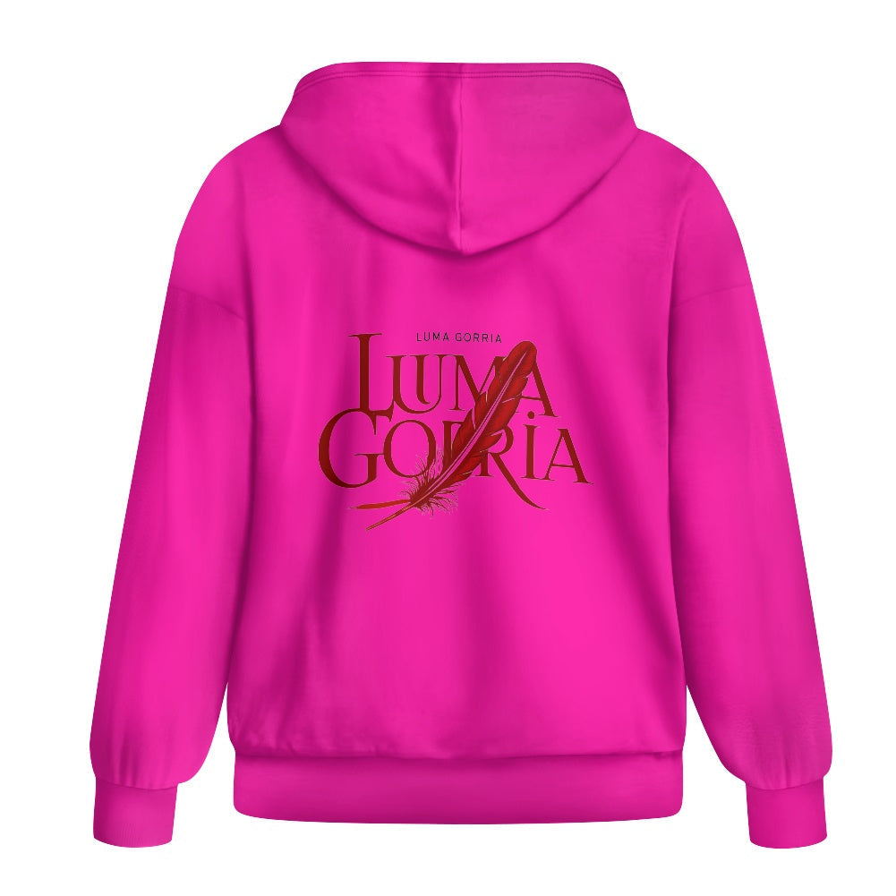 Sweat à capuche zippé femme – Ample, confortable et pratique Luma Gorria vêtement  hoodie Luma Gorria vêtement