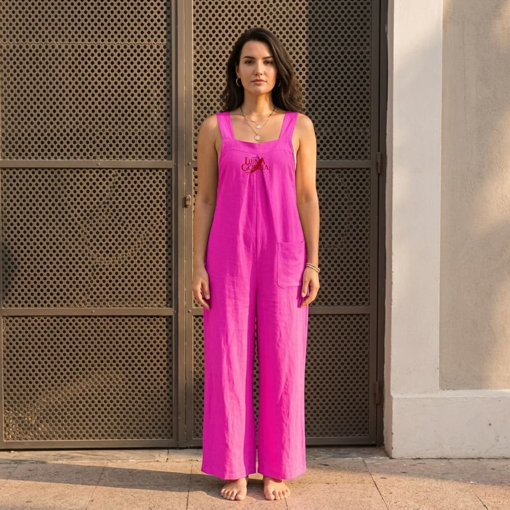 Combinaison salopette à jambes larges femme – Style décontracté & confort