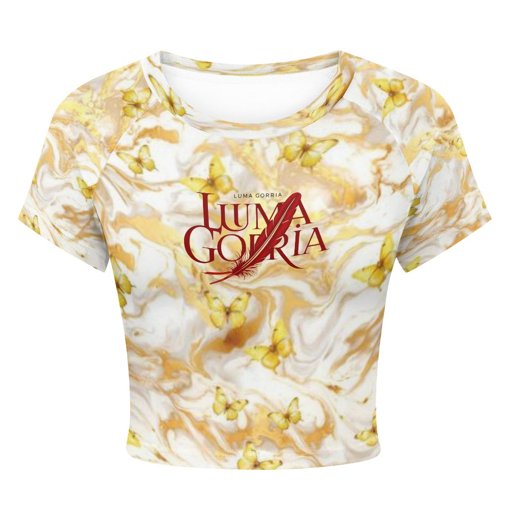 T-shirt court moulant femme – Extensible, doux et polyvalent Luma Gorria vêtement  T-shirt court moulant femme Luma Gorria vêtement