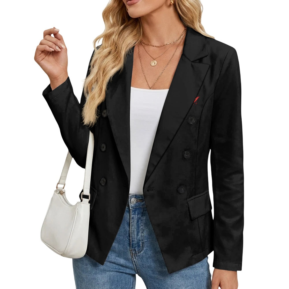 Blazer décontracté à deux poches pour femme – Élégance & style polyvalent