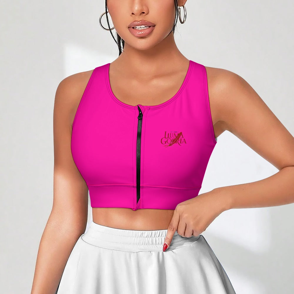 Brassière femme zippée double face en polyester 250 g/m² Luma Gorria vetement  Brassière femme zippée Luma Gorria vêtement