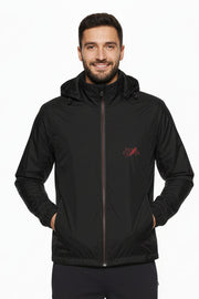 Coupe-vent homme à capuche zippé léger et pratique