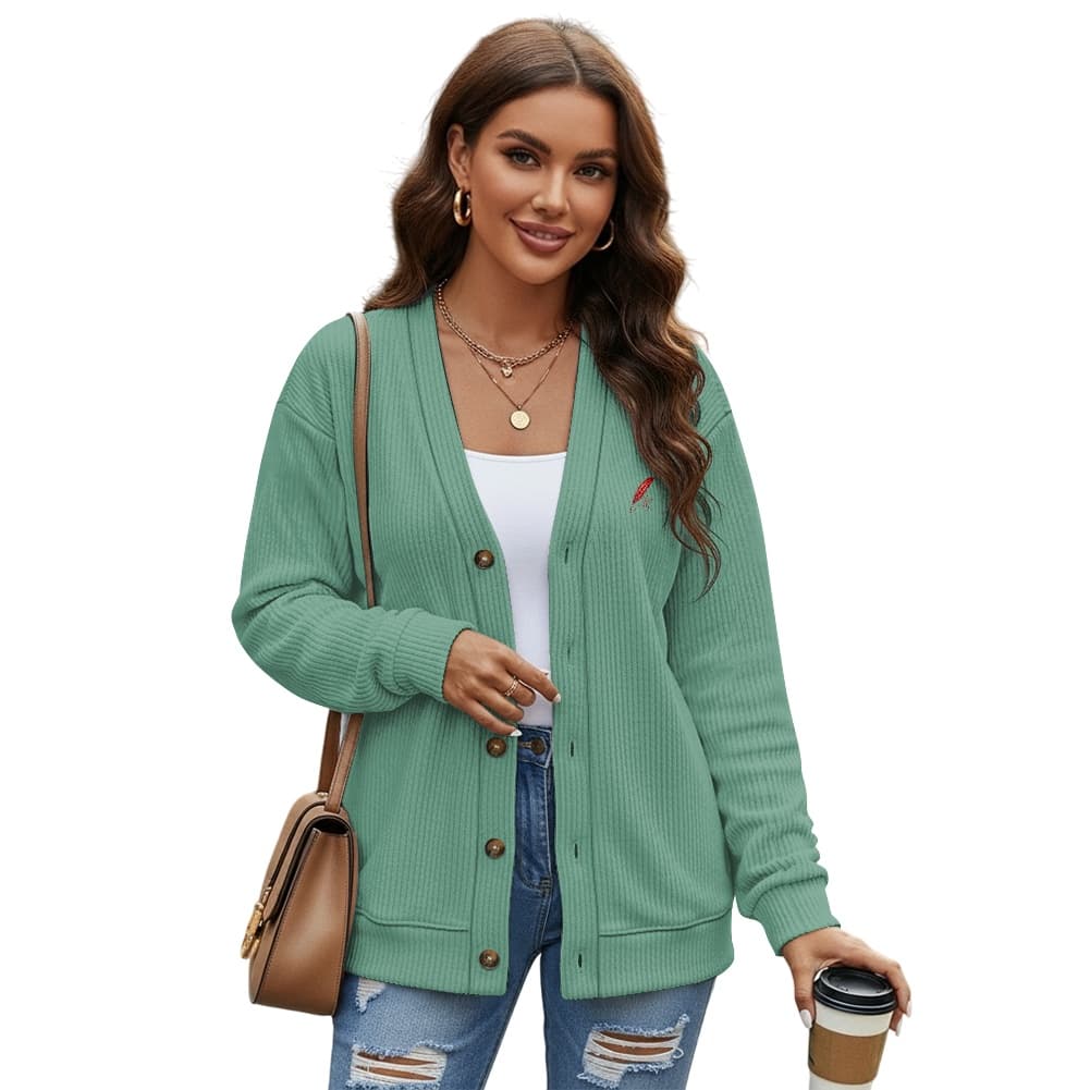 Gilet cardigan boutonné femme en maille – Élégance & confort au quotidien