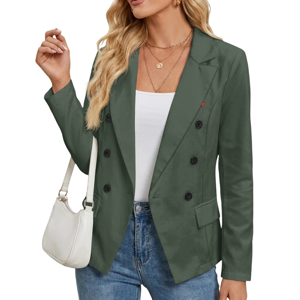 Blazer décontracté à deux poches pour femme – Élégance & style polyvalent