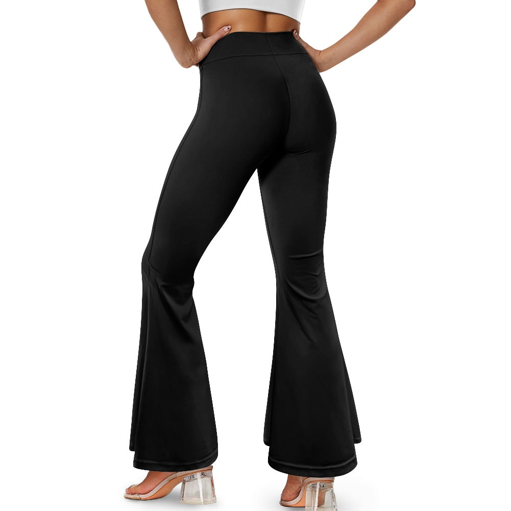 Pantalon évasé femme – Taille haute avec fente élégante Luma Gorria vêtement  pantalon femme Luma Gorria vêtement