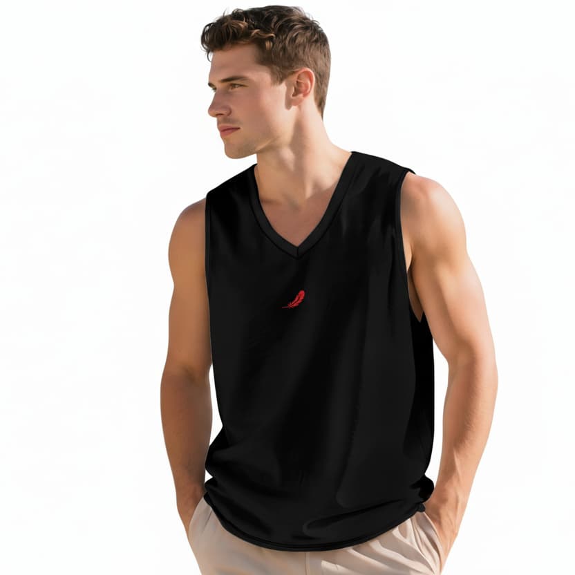 Débardeur homme col V – Confort, légèreté & style moderne
