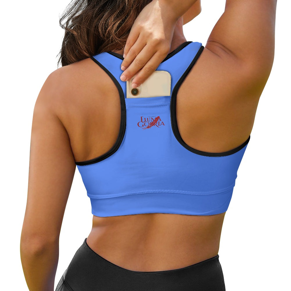 Brassière sport femme – Soutien, confort et poche arrière pratique Luma Gorria vêtement  Brassière sport femme Luma Gorria vêtement