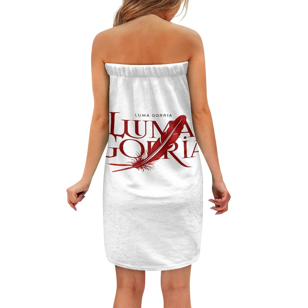 Serviette de bain femme velcro – Douce, chaude et avec poche Luma Gorria vêtement  serviette de toilette Luma Gorria vêtement