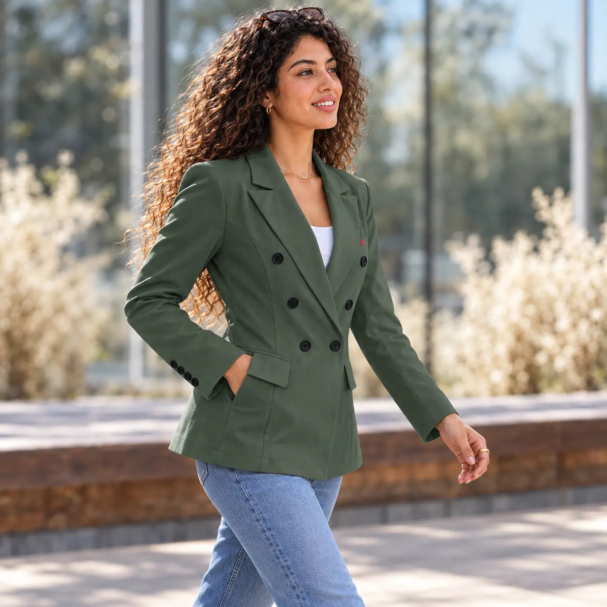 Blazer décontracté à deux poches pour femme – Élégance & style polyvalent