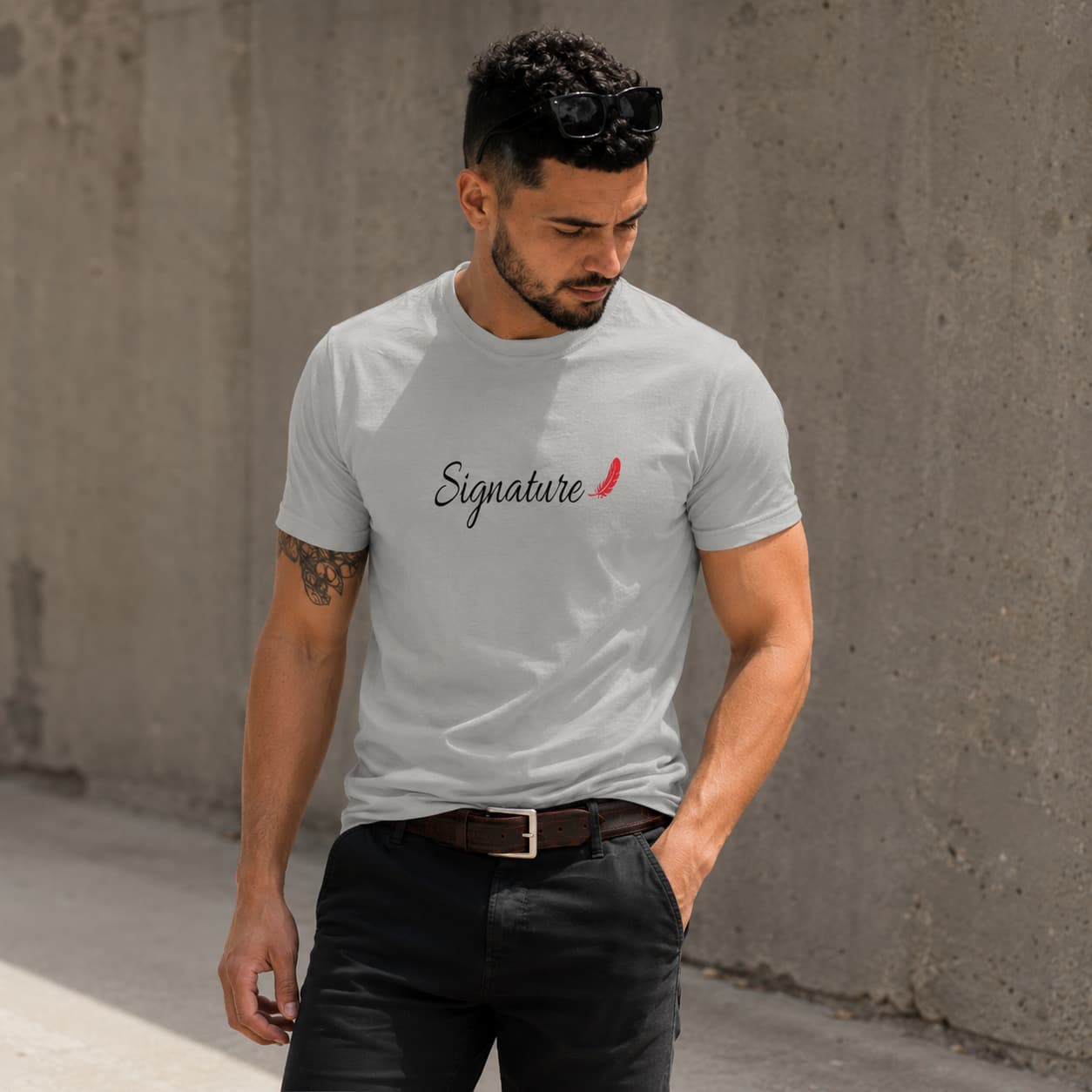 T-shirt homme avec message positif – Style affirmé & confort premium