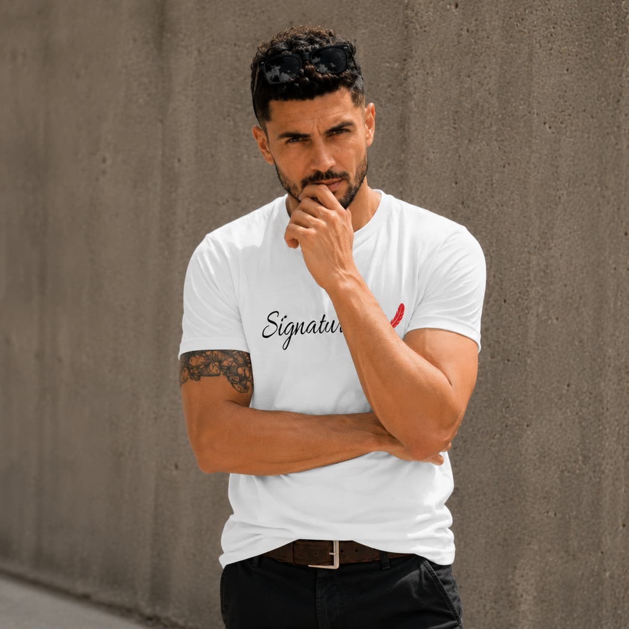 T-shirt homme avec message positif – Style affirmé & confort premium