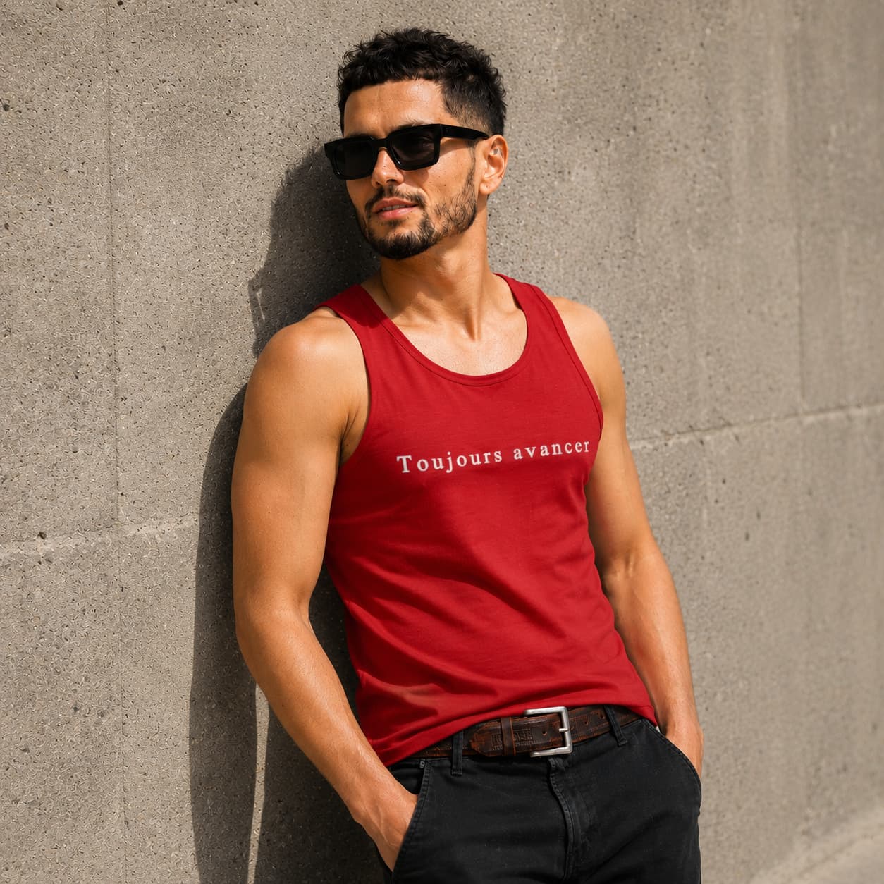 Débardeur homme avec message – Léger, confortable & inspirant