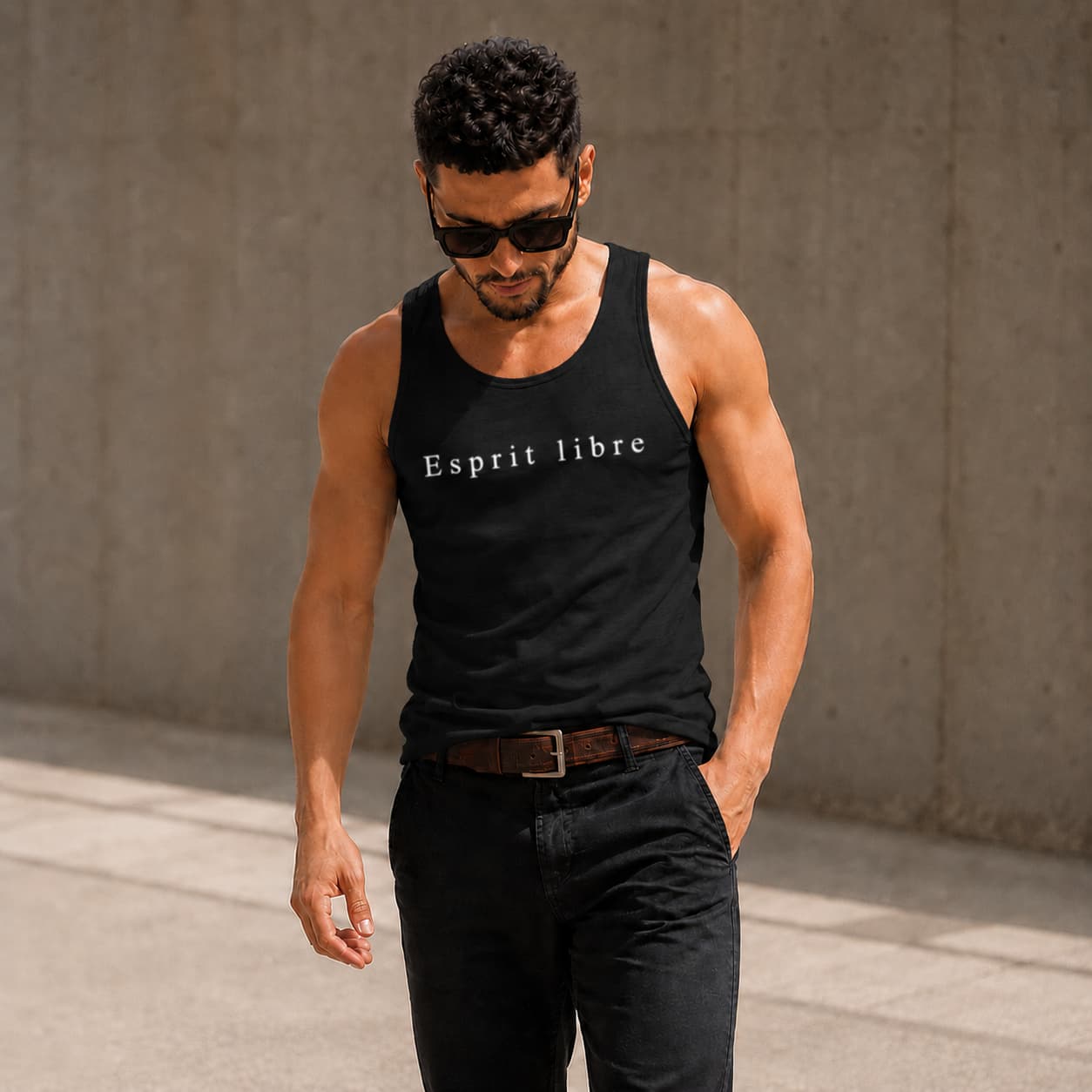 Débardeur homme avec message – Léger, confortable & inspirant