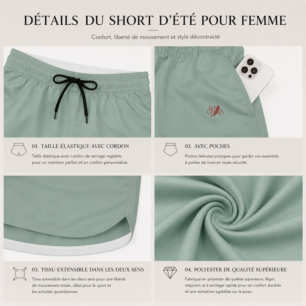 Short d'été pour femme – Confort, légèreté & style décontracté