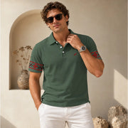 Polo épais en polyester pour homme – Élégance, tenue & confort