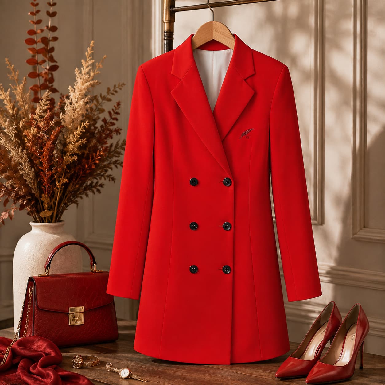 Robe blazer croisée à la taille pour femme – Élégance, confort & style chic
