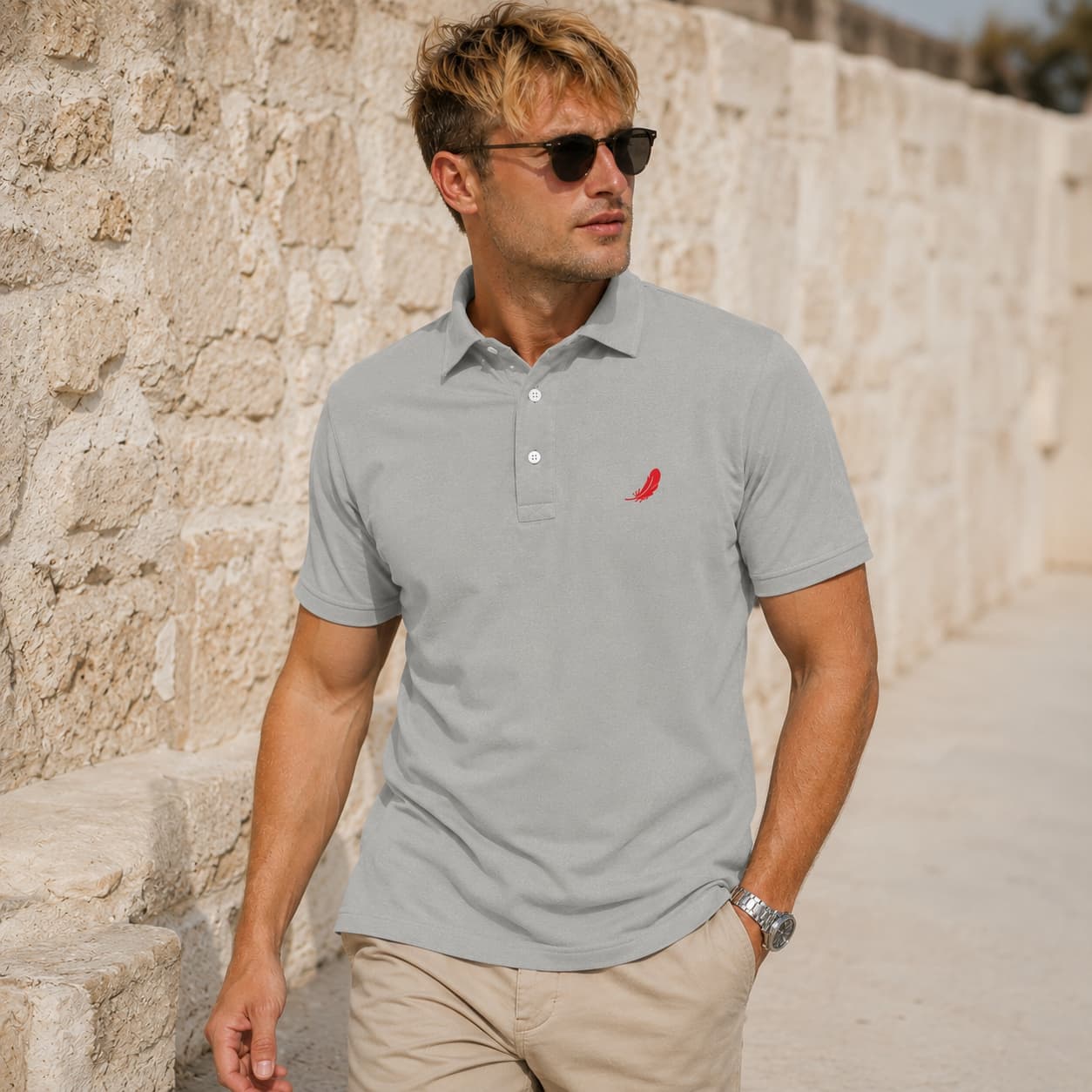 Polo homme manches courtes – Élégance décontractée & confort respirant