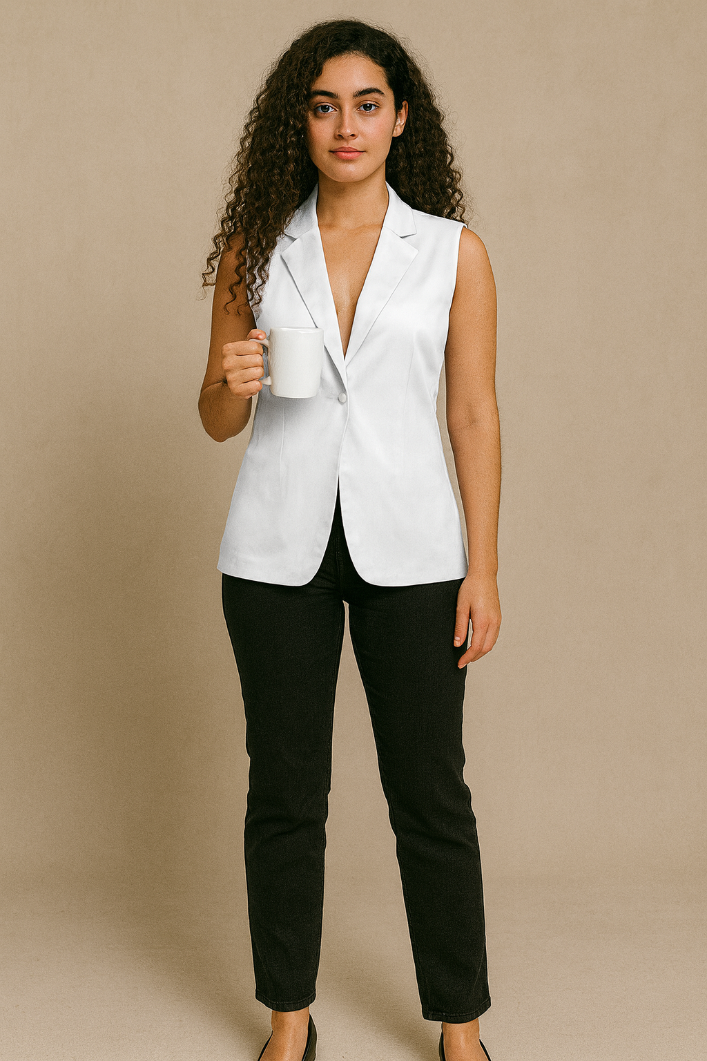 Gilet femme – Élégant, léger et confortable en polyester Luma Gorria vêtement  Gilet femme Luma Gorria vêtement